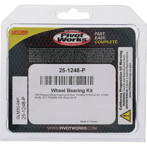 25-1248 All Balls wheel bearing kit rear