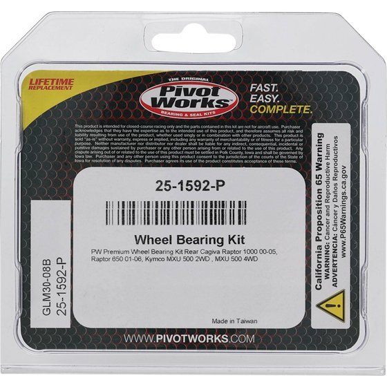 25-1592 All Balls wheel bearing kit rear