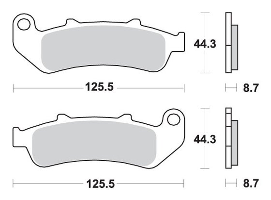 685LS SBS brakepads sintered rear