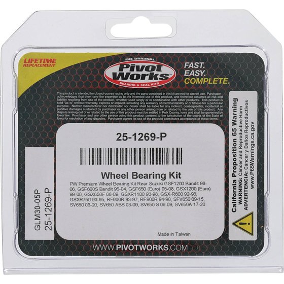 25-1269 All Balls wheel bearing kit rear