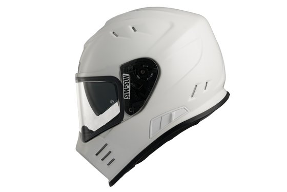 Simpson helmet venom gloss white