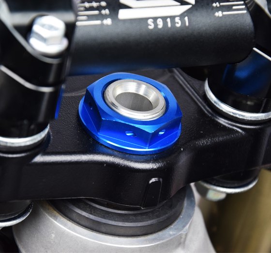 3.24150N SCAR steering stem nut blue