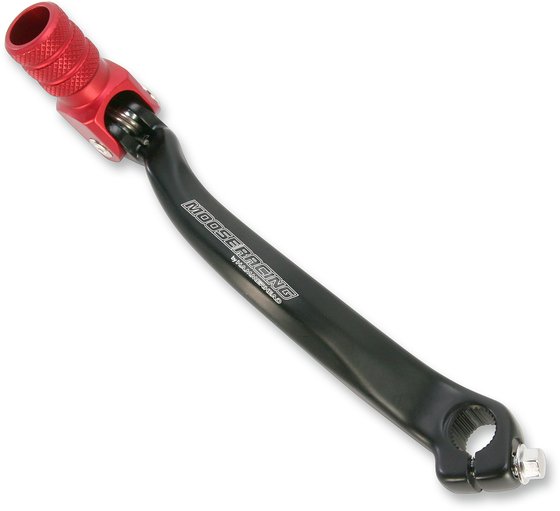 81-0107-02-10 MOOSE RACING folding forged aluminum red shift lever