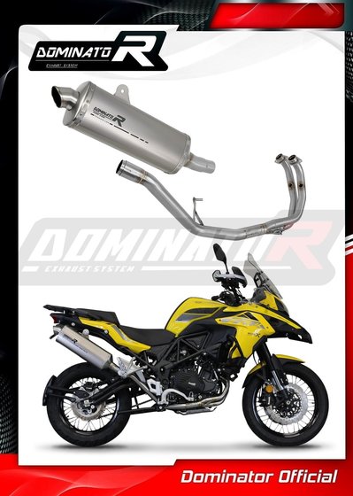 BE001DET-S Dominator full exhaust system silencer titanium p7