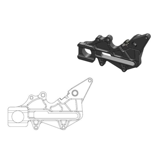 211101 MOTO-MASTER brake caliper relocation bracket