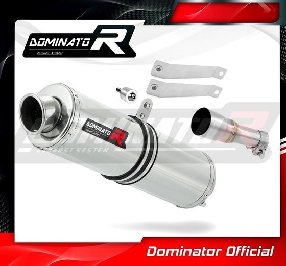 HY003DST-S Dominator exhaust silencer round