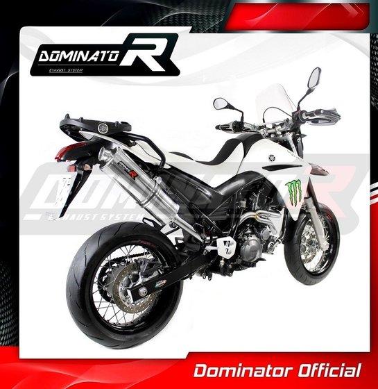 YA031DA-S Dominator exhaust silencer oval & 2 in 1 collector