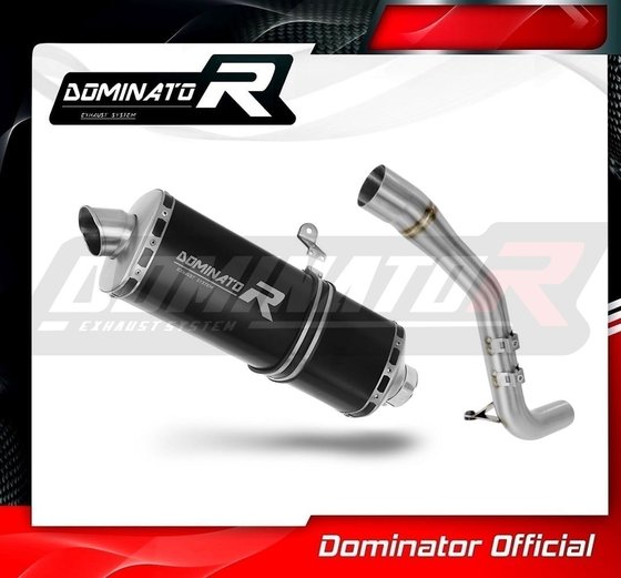 TR021DP7BL-S Dominator exhaust silencer p7 black