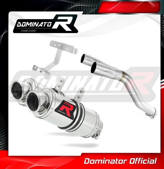 YA018DST-S Dominator exhaust silencer round