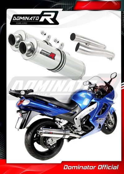 KA018DST-S Dominator exhaust silencer round