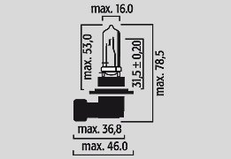 FLOSSER flösser bulb hb3 12v 60w p20d