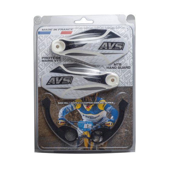 AVS RACING aluminum hand guards (black)