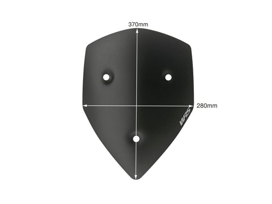 DU002NO WRS sport windshield for multistrada in matte black