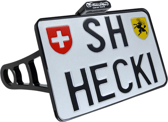 HBSKZ-TRBO-CH HEINZ BIKES black license plate bracket for 2017-2020 bobber models