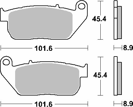 807H.HS SBS brakepads sintered