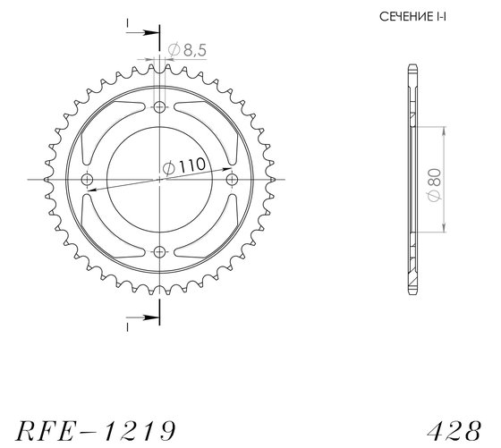 10222-42 Supersprox supersprox / jt rear sprocket 1219,42