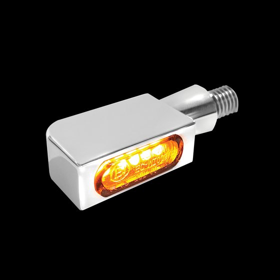 HBBL-M-1-C HEINZ BIKES smd micro amber/chrome turn-signal