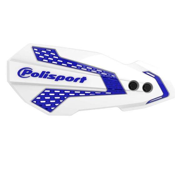 8308200016 POLISPORT mx flow handguards in white/blue