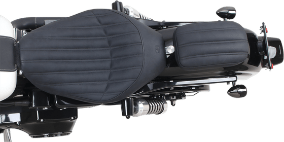 SADDLEMEN solo pillion pad knuckle rear in black