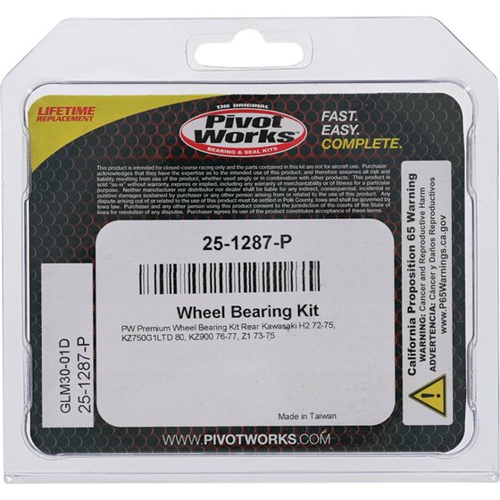 25-1287 All Balls wheel bearing kit rear