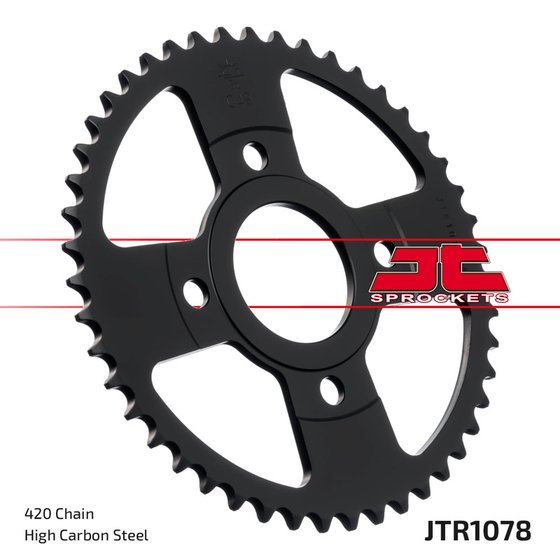 457060JT JT Sprockets rear sprocket 60 tooth pitch 420 black