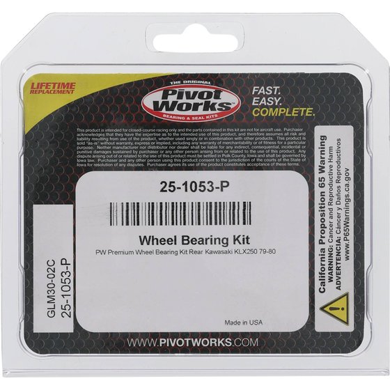 25-1053 All Balls wheel bearing kit rear