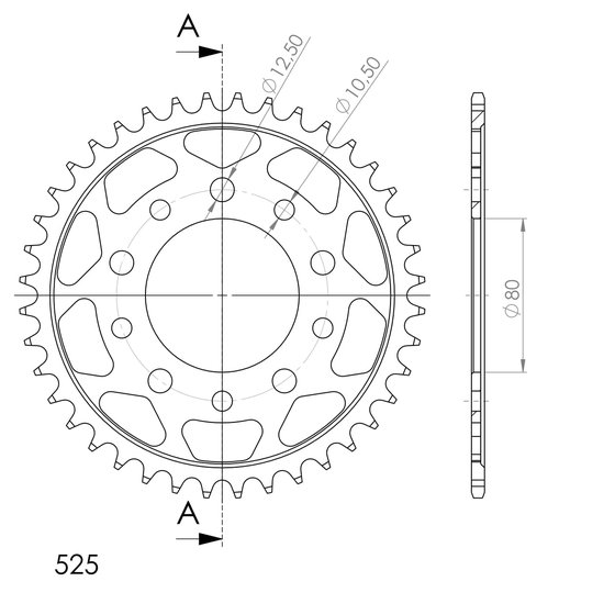 10504-40 Supersprox supersprox / jt rear sprocket 1332.40