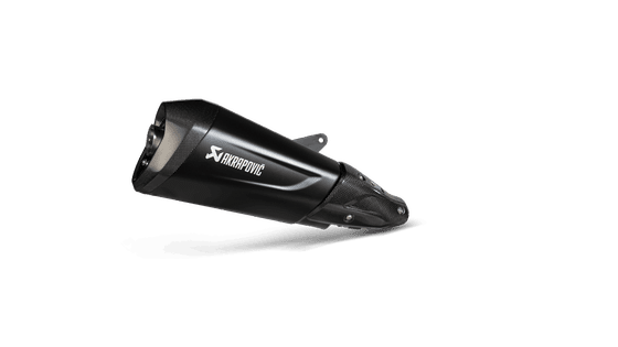 S-VE3SO10-HZDFBL AKRAPOVIC black stainless steel slip-on muffler with carbon end cap