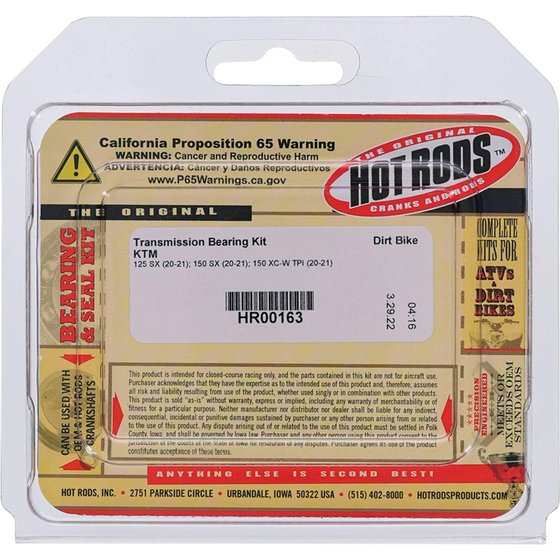 HR00163 Hot Rods transmission bearing kit