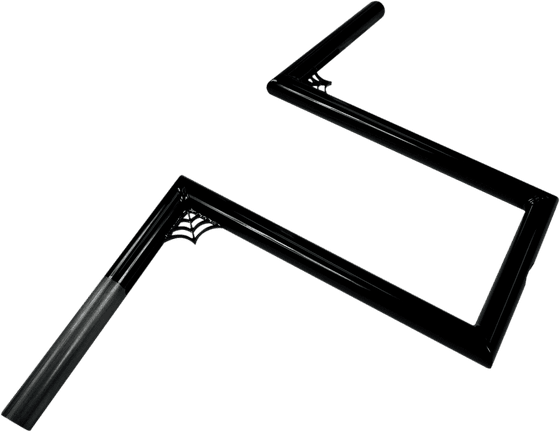 LA-7380-W12B LA CHOPPERS 1" narrow z-bars web 12" tall black universal