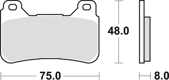 MCB755SV TRW sintered metal brake pads