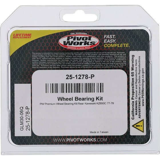 25-1278 All Balls wheel bearing kit rear