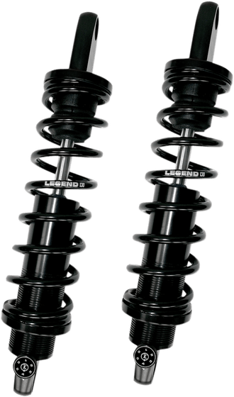 1310-0956 LEGEND SUSPENSION rear revo-a heavy duty shocks - black (12")