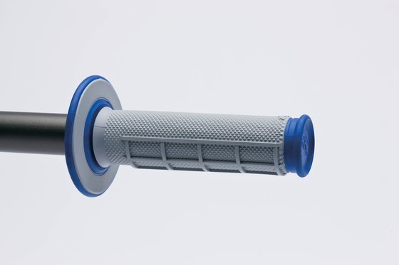 RENTHAL waffle dual compound grips - blue