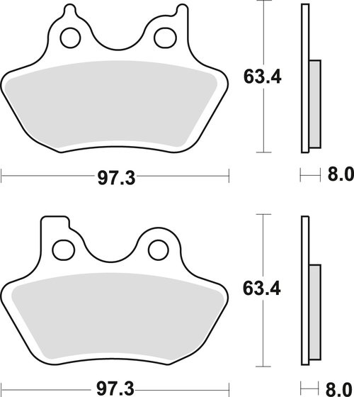 MCB777SV TRW sintered metal brake pad