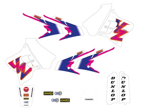 E82V01 TECNOSEL sticker set with seat cover