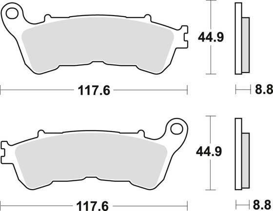 MCB776SH TRW sintered metal brake pad