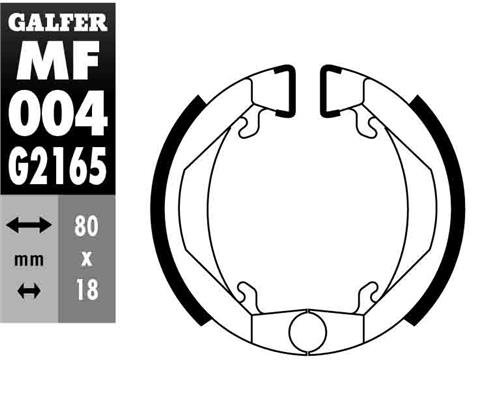 GALFER brake shoes