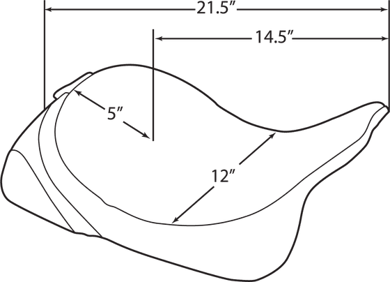 0801-0886 DRAG SPECIALTIES SEATS solo seat with optional backrest system