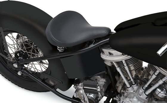 DRAG SPECIALTIES SEATS solo vinyl black seat with front spring for harley rigid frame