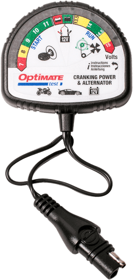 TECMATE optimate test cranking & alternator