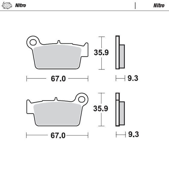 M094521 MOTO-MASTER brake pads