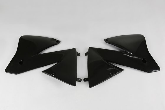 KT03066#001 UFO black radiator covers for ktm 2/4-stroke (01-02)