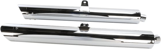 1216 COBRA scalloped chrome slip-on mufflers for honda gl1800