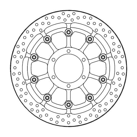 235-117074 MOTO-MASTER motomaster prof halo front disc bmw: s1000rr(t-floater 320x7.1x30mm abs)