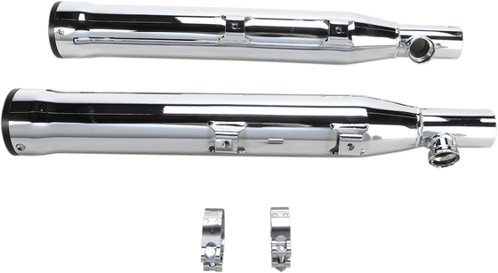 6054 COBRA chrome slip-on muffler for harley davidson