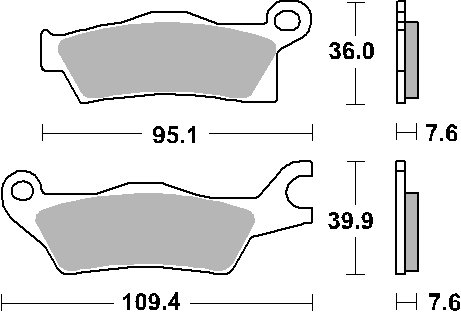 911SI SBS brake pads