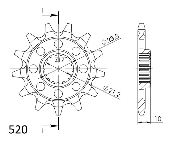 CST-1443 Supersprox front sprocket