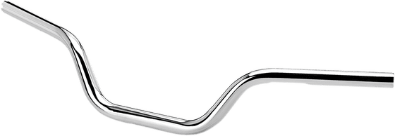 BILTWELL tracker handlebar in chrome finish