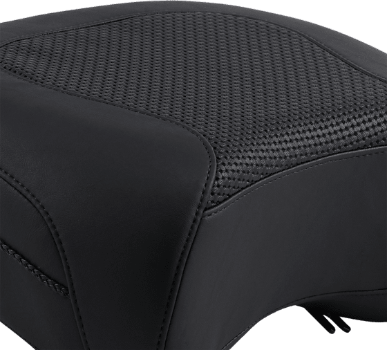 79436 MUSTANG pillion pad with textured recessed seat for harley fx-fl